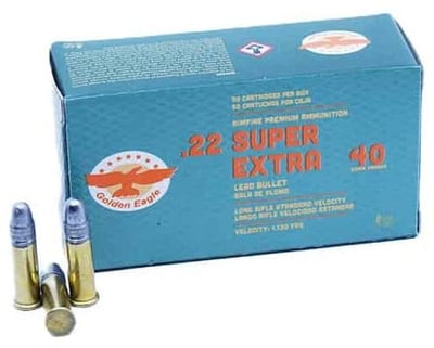 Aguila - Golden Eagle - 22 Long Rifle - 40 Grain - SVSP - $109.99 