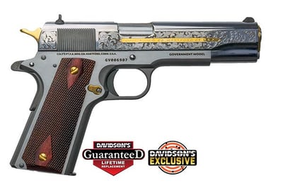 Colt 1911 Heritage 38 Super Stainless Steel Engraved O1911C-SS38-DHM - GUNPRIME % - $1799.0 