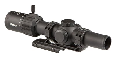 SIG Sauer Tango MSR Rifle Scope, 1-8X24mm, Second Focal Plane, 30mm Main tube, MSR-BDC8 Illuminated MOA Reticle, Black, Includes ALPHA-MSR Cantilever Mount - $479.99 