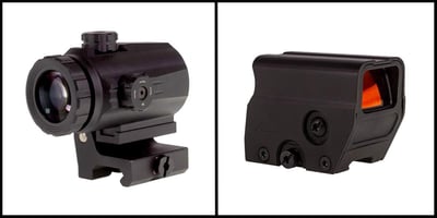 Northtac Ronin M10 Red Dot, 1x38mm + Northtac MM3 Flip-to-Side Red Dot Magnifier, Black - $134.99