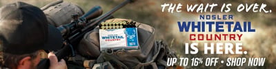 16% Off New Nosler Whitetail Country Ammo @ Natchez Shooting & Outdoors