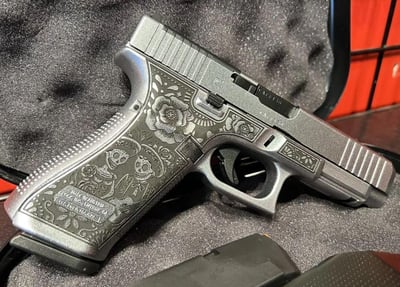 Glock 47 MOS "Day of the Dead" 9mm 4.5" 17-Rd Silver / Black - $711.16 