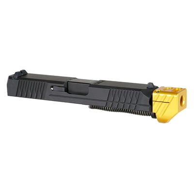 DD 'Paracausal V2 w/ Gold Compensator' 9mm Complete Slide Kit - Glock 19 Gen 1-3 Compatible - $184.99 (FREE S/H over $120)