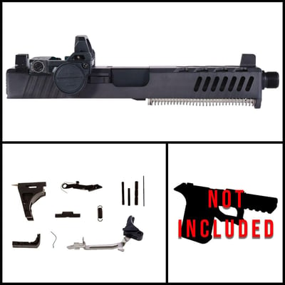 DD 'Black Buck w/Red Dot' 9mm Full Pistol Build Kit (Everything Minus Frame) - Glock 17 Gen 1-3 Compatible - $329.99 (FREE S/H over $120)