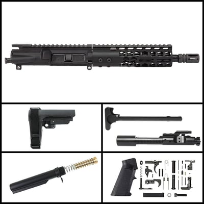 Davidson Defense 'Stealth Sentinel' 8.5" AR-15 .300BLK Nitride SBA3 Pistol Full Build Kit - $369.99 (FREE S/H over $120)