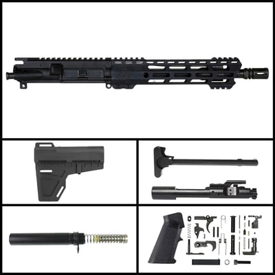 Davidson Defense 'White Prism' 10.5-inch AR-15 .223 Wylde Nitride KAK Pistol Full Build Kit - $329.99
