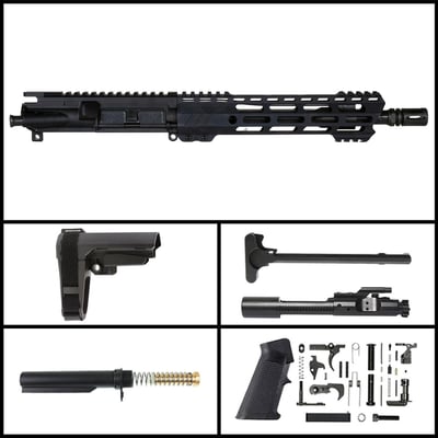 Davidson Defense 'White Prism' 10.5-inch AR-15 .223 Wylde Nitride SBA3 Pistol Full Build Kit - $379.99 (FREE S/H over $120)