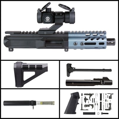 DD 'Kingslayer w/ Shotac Cantilever' 4.5-inch AR-15 9mm Nitride SBM4 Pistol Full Build Kit - $379.99 (FREE S/H over $120)