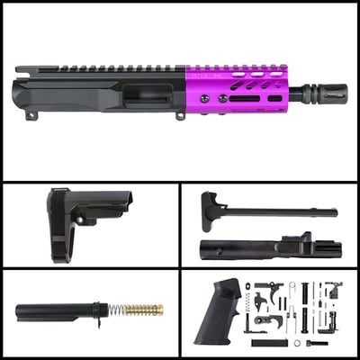 Davidson Defense 'Lightshow Micro - Purple' 6-inch AR-15 9mm Nitride Pistol Full Build Kit - $359.99 (FREE S/H over $120)