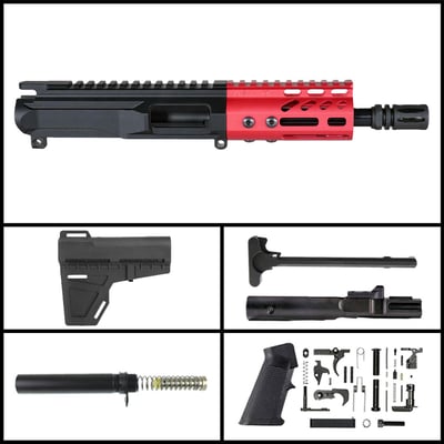 Davidson Defense 'Lightshow Micro - Red' 6-inch AR-15 9mm Nitride Pistol Full Build Kit - $314.99