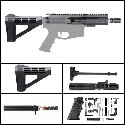 Davidson Defense 'Spectrachromatic w/ SBM4' 5.5-inch AR-15 9mm Stainless Pistol Full Build Kit - $314.99 (FREE S/H over $120)