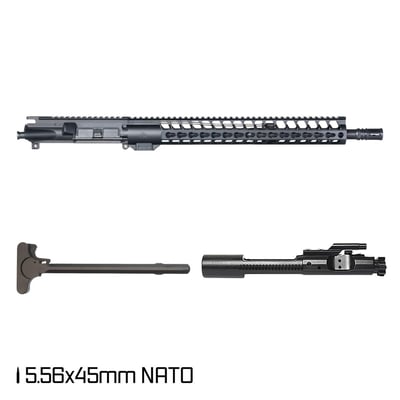 Davidson Defense 16" Mid-Gas 1:7 5.56 NATO AR15 Rifle Complete Upper Build - $189.99 