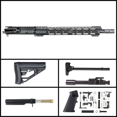 DD 'Nighthawk V1' 16-inch AR-15 12.7x42 (.50 BW) Manganese Phosphate Rifle Full Build Kit - $364.99 (FREE S/H over $120)