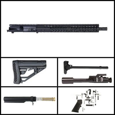 DD 'Lightshow II - Black .450 Bushmaster' 16-inch AR-15 .450 Bushmaster Nitride Rifle Full Build Kit - $364.99 (FREE S/H over $120)