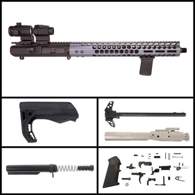 Davidson Defense 'Efflux V2' 16-inch LR-308 8.6 Blackout Nitride Rifle Full Build Kit - $789.99 (FREE S/H over $120)