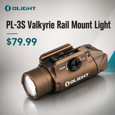 PL-3S Valkyrie Rail Mount Light - $79.99