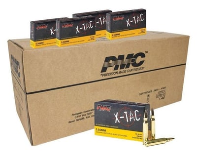 PMC XTAC 5.56 Ammo, 1,000 RD Case, 55 Gr, FMJ - $419.99 