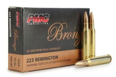 PMC Bronze .223 Rem 55 Gr FMJBT (500 Rnd Value Pack) - $249.99