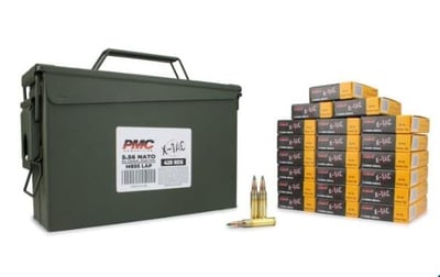 PMC X-TAC 5.56 NATO 62 Gr Green Tip LAP in Heavy Duty 420 round Ammo Can - $217.26 after code: WINTER5 