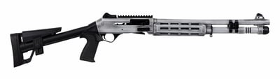Panzer M4 Pro Speed A.R.G.O. 18.5" 12 ga 5-rd Semi-Auto Shotgun, Distressed White - $499.99 
