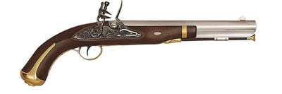 Pedersoli Harper's Ferry Muzzleloading Pistol Walnut/Brass .58 Caliber 10" Barrel - $733.99 ($9.99 S/H on Firearms / $12.99 Flat Rate S/H on ammo)