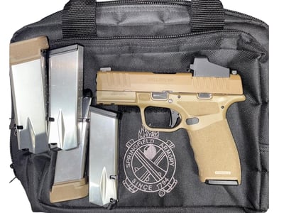Used Springfield Hellcat Pro 9mm FDE CT Red Dot, 5 Mags, Optics Ready - $519 