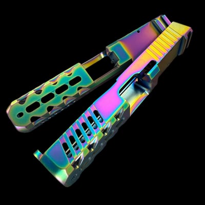 MSF Gen 5 Glock 19 Compatible G19 Slide with RMR Optic Cut - Slant Window Ports and Serrations - $149  (Free Shipping over $500)