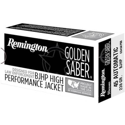 Remington 9mm 124gr Golden Saber High Performance JHP, Case of 500 - $339.99 