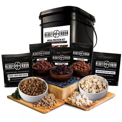 MEGA Protein Kit w/ Real Meat (72 servings, 1 bucket) - $127 (Free S/H over $99)