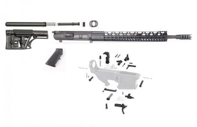 AR-10 .308 18" SPR Shark Rifle Kit with 15" Keymod and Luther Stock - $599.95
