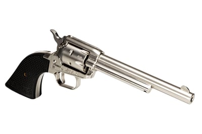 Heritage Rough Rider 22 LR Revolver 6.5" Barrel High Gloss Nickel Finish Cocobolo Grips - $123 
