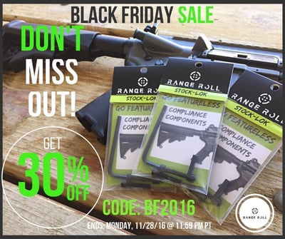 BLACK FRIDAY SALE (SAVE 30%): STOCK-LOK Featureless Compliance Component (for restricted States like CA) - $34.95