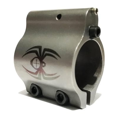.750" Adjustable Low Pro Clamp-On Gas Block Stainless Steel Finish - $112.95