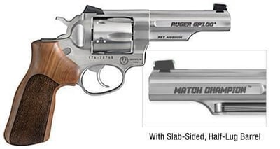 RUGER MATCH CHAMPION - KGP100 - 357 MAG - 4.2" BARREL - STAINLESS - NO CC FEES - $869.99 (Free S/H over $50)