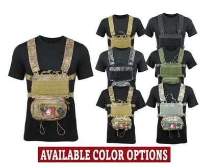 Rattlesnake Tactical Micro Chest Rig - Multiple Colors - $66.49 with code TAKE5P