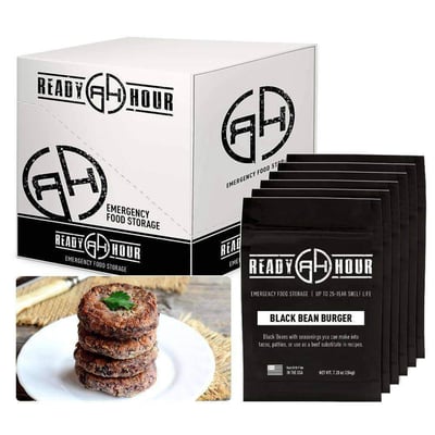 Black Bean Burger Mix Case Pack (36 servings, 6 pk.) - $24.45 (Free S/H over $99)