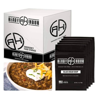 Black Bean Soup Case Pack (20 servings, 5 pk.) - $12.45 (Free S/H over $99)