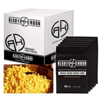 Freeze-Dried Corn Case Pack (48 servings, 6 pk.) - $17.95 (Free S/H over $99)
