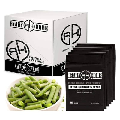 Freeze-Dried Green Beans Case Pack (48 servings, 6 pk.) - $27.45 (Free S/H over $99)