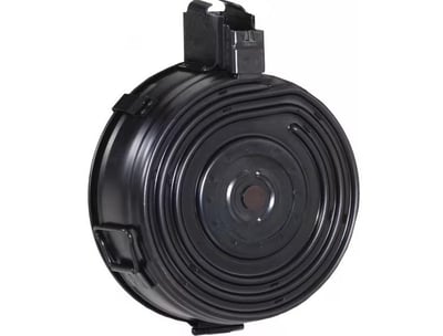 Red Army Standard AK-47 / AK Platform 7.62x39 Front Load 75rd Drum Magazine, Steel, Black Finish - $119.99 