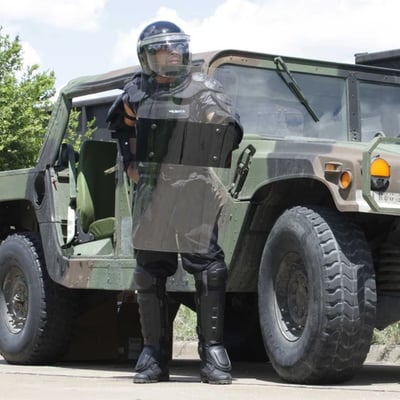 RiotReady - Riot Gear Bundle - Shield + Helmet + Shoulder, Arm, Leg Pads - $307