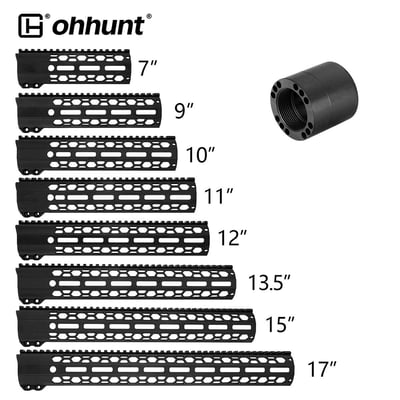  AR-15 Large ID 1.8" Free Float Handguard - $42.90