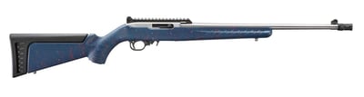Ruger 10/22 250th Anniversary Stainless / Blue .22 LR 18.5" Threaded Barrel 10-Rds - $449.99 ($19.99 S/H on Firearms / $15.99 Flat Rate S/H on ammo)