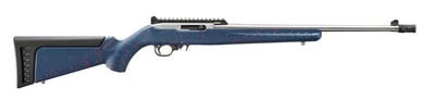 Ruger 10/22 22 LR 18.5" 10rd America's 250th Anniversary - Liberty Blue w / Red & White Splatter - $460.99 (FREE Shipping on Firearms)