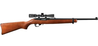 Ruger 10/22 Carbine 22 LR 18.50" 10-Rd Autoloading Rifle with Hardwood Stock w/ Simmons Scope - $279.99 
