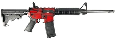 Ruger AR-556 Rifle 5.56mm 30rd Mag 16.1"" Barrel-Red Distressed - $695.27 