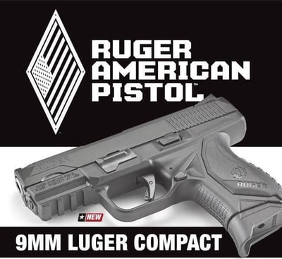 New Ruger American Pistol Compact 9mm