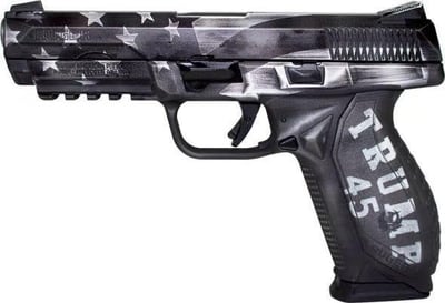 Ruger American Pistol "Trump" Black / White .45 ACP 4.5" Barrel 10-Rounds - $599.99