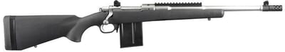 Ruger 6829 Scout 308 Win 16.10" 10+1 Matte Stainless Fixed w/Aluminum Bedding Stock - $1039.32 