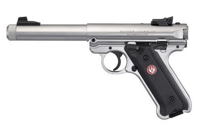 Ruger Mark IV Target 22 LR 5.5" 10-Rd Stainless Rimfire Pistol with Threaded Bull Barrel - $669.99 (Free S/H on Firearms)